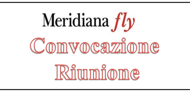 Meridiana: Convocazione Tavolo Negoziale