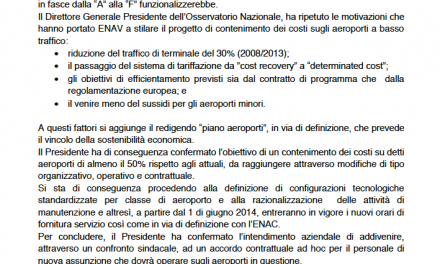 Osservatorio Nazionale – Razionalizzazione Aeroporti Basso Traffico