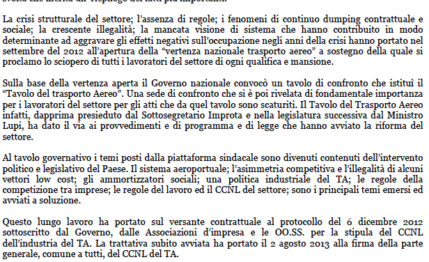 TA: il punto della situazione