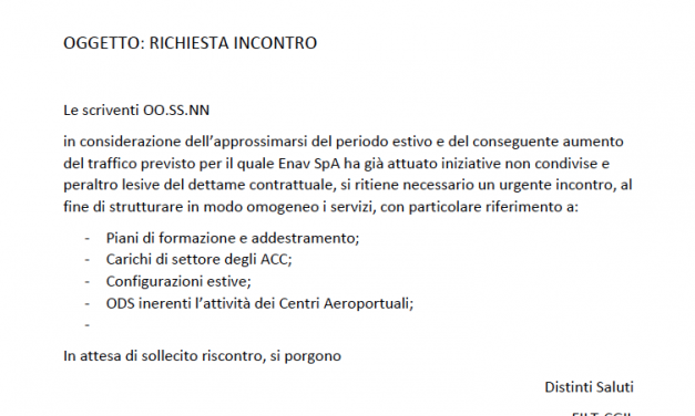 Richiesta incontro