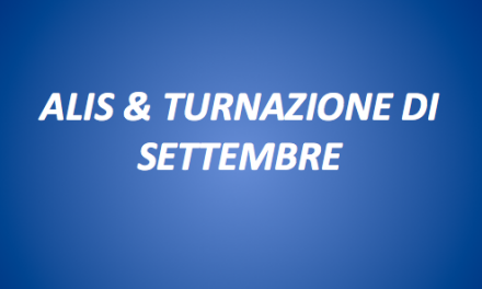 ALIS-TURNAZIONE SETTEMBRE