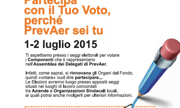 Personale di Terra – Fondo Pensione Complementare PrevAer – Lettera Commissione Elettorale