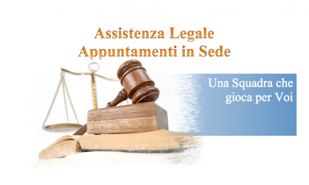 Servizio Legale – Avvocato presente in Federazione a disposizione dei Lavoratori