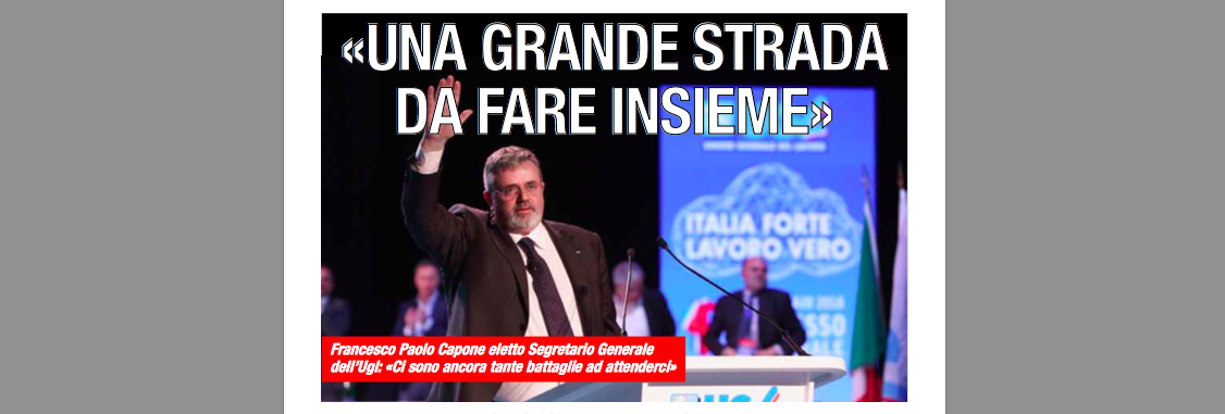 UGL – Francesco Paolo Capone eletto Segretario Generale