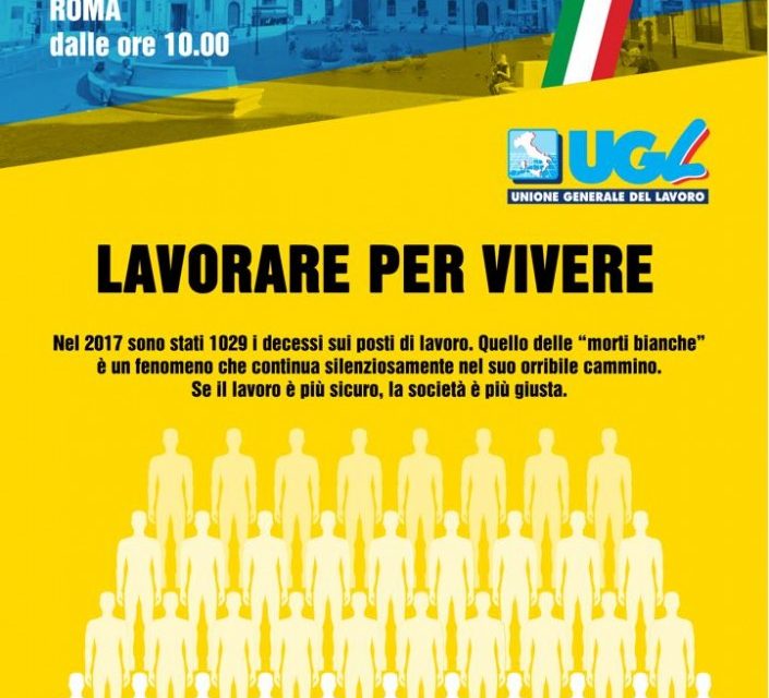 1° Maggio – Festa dei lavoratori –  #lavorarepervivere