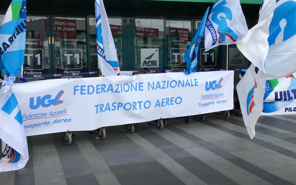 Trasporto Aereo – Sciopero Generale –  Presidio Aeroporto Leonardo Da Vinci