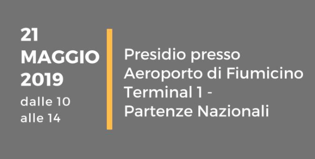 Sciopero Generale Trasporto Aereo – 21 maggio 2019 – Presidio Fco