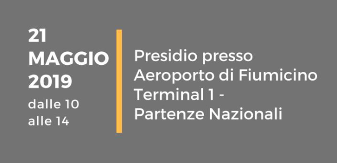 Sciopero Generale Trasporto Aereo – 21 maggio 2019 – Presidio Fco